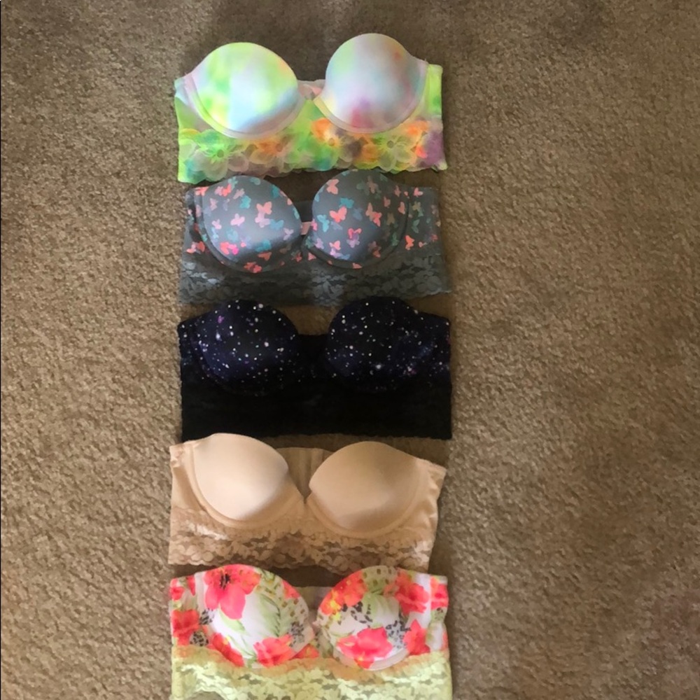 VS Pink Strapless Bra